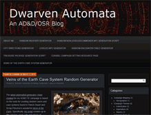 Tablet Screenshot of dwarvenautomata.com